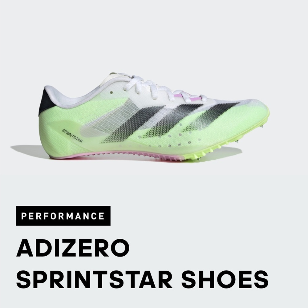 Adidas Adizero Sprintstar‎ Track Cleats Shoes Size 8 Athletic Running